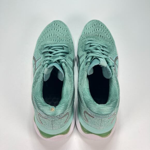Asics Gel-Nimbus 24 Seafoam Green Lace Up Running Shoes 1012B201 Women's Size 10 - Picture 6 of 12
